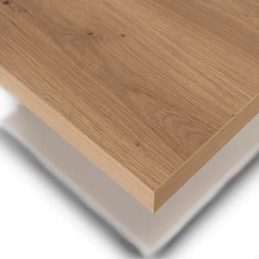 Stół Prostokątny Rozkładany CLARK 120-160 cm Dąb Artisan/Kaszmir Japandi