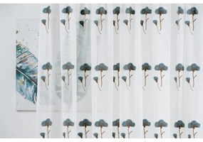 Biało-niebieska firanka 140x260 cm Elba – Mendola Fabrics