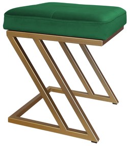 Pufa ZETA LOFT taboret podnóżek podstawa złota MG25