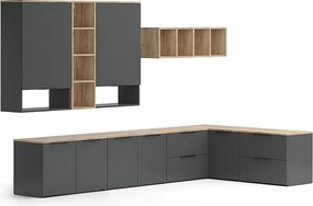 Szafka ścienna antracyt 80x40x50 wido