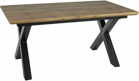 Stół rozkładany XAVIERO II 160(240)x90 dąb artisan/czarny