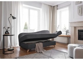 Szary sztruksowy szezlong (prawostronny) Chic Charlotte – Miuform