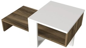 Stolik konferencyjny Chain White and Walnut