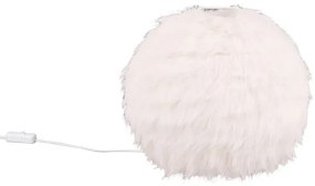 Kremowa lampa stołowa (wys. 24 cm) Furry – Trio