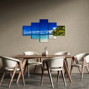 Obraz tropikalnej plaży (125x70 cm)