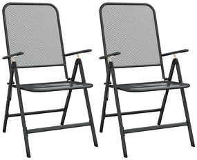 Metalowy zestaw dwóch krzeseł do ogrodu W1-W95