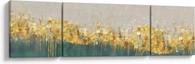 Obraz - Tekstura ze złotą dekoracją (170x50 cm)