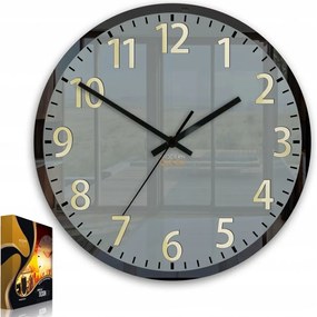 Zegar ścienny okrągły cichy nowoczesny akrylowy na ścianę duże cyfry loft