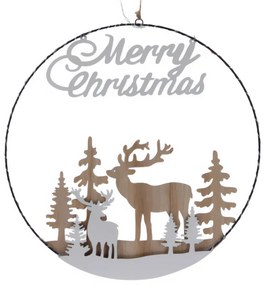 Dekoracja świąteczna z LED do zawieszenia, Ø 40 cm