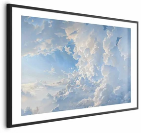 Plakat Obrazy na niebie 30x21 cm z ramą czarną z marginesem ARTGEIST B
