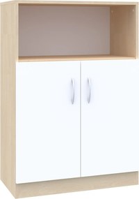 Dwudrzwiowa szafka biurowa na klucz Simple z półką, 80x40x120,5 cm, index 80-3P-2F2