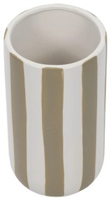 Ceramiczny wazon w grube pionowe pasy, Ø 12 x 20 cm