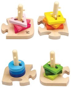 Hape Kreatywne drewniane puzzle, 19,7 x 11,6 x 19,7 cm