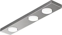 Przycisk - Lampa sufitowa LED 3xGX53 max 15W, prostokątna 60x10 cm, malowana metalowa, IP20 - Perenz - aluminium