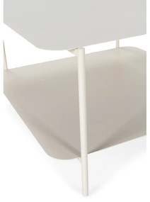 Kremowy metalowy stolik 70x73 cm Beatrix – MOME