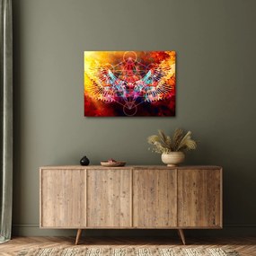 Obraz - Merkaba ze skrzydłami, abstrakcja (70x50 cm)