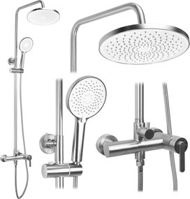 Zestaw natryskowy Rea Ontario Nikiel Szczotkowany