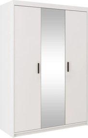 Biała szafa trzydrzwiowa z lustrem do sypialni B2-W43