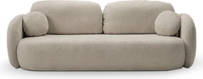 Masseno Sofa AMICO z funkcją spania i pojemnikiem na pościel, Rozkładana sofa - Beżowy, ABRIAMO 2