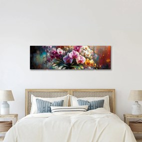 Obraz - Wazon z kwiatami II. (170x50 cm)