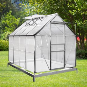 Szklarnia z poliwęglanu z podstawą M4, 250x190x195cm, przezroczysta Gardebruk