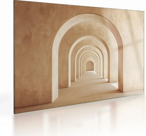 Obraz na szkle - Beżowe przejście (70x50 cm)