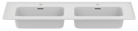 Biała ceramiczna umywalka podwójna 124x46 cm Strada II – Ideal Standard