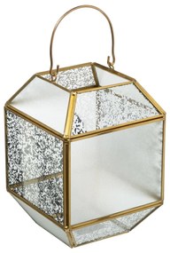 Szklany lampion, 14 x 14 x 20 cm