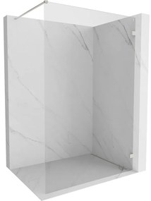 Mexen Lunar ścianka prysznicowa Walk-in prawa 100 x 200 cm, transparent 8 mm, nikiel szczotkowany - 830-100-000-97-00-P