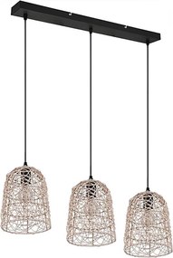 Reality - Żyrandol na lince LOVIS 3xE27/40W/230V czarny