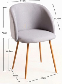 Krzeso z aksamitnej tkaniny