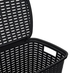 Kosz na pranie z plastiku z recyklingu, 53 l