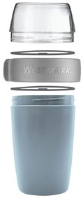 Westmark Dwuczęściowy pojemnik na żywność, 700 ml, niebieski