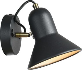 Kinkiet punktowy ASTAMA 1xE27/40W/230V czarny/mosiądz