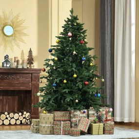 Sztuczna choinka jodła składana i zdejmowana, zielony | Aosom PL