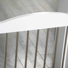 PawHut Składane Ogrodzenie Dla Psów, Regulowana Forma, Do Psów Do 20 kg, 154 x 80 x 30 cm, Białe