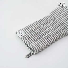 Lniana rękawica kuchenna Thin Black Stripes – Linen Tales