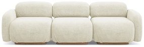 Kremowa sofa modułowa z materiału bouclé 270 cm Ailani – Makamii