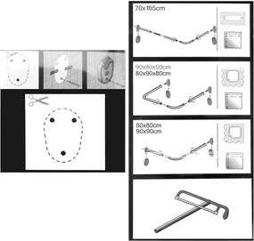 Uniwersalny kątownik do zasłony prysznicowej, WENKO