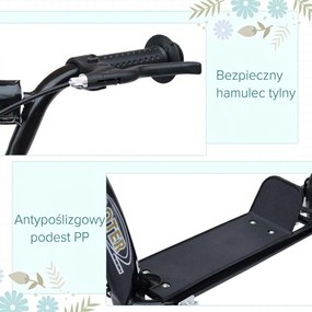 HOMCOM Hulajnoga miejska dziecięca Niebieska Dł 120xSzer 52xWys 80-88cm | Aosom PL