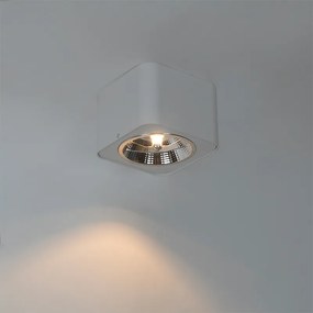 Nowoczesny kwadratowy reflektor biały - Boxer