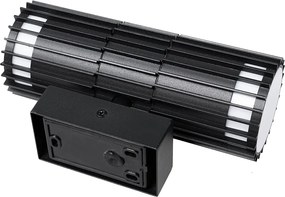 Designerska lampa ścienna zewnętrzna czarna 2-światłowa IP44 - Boris