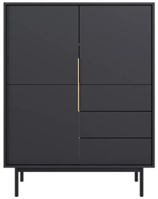 Komoda VIVALA 3D3S, czarna