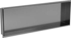 Mexen X-Wall-NR półka wnękowa bez kołnierza 90 x 30 cm, gun gray szczotkowany - 19E1903010