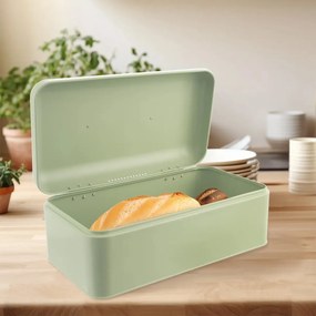 Orion Pudełko na chleb z blachy Greenish, 42,3 x23 x 20 cm, 42,3 x 23 x 20 cm