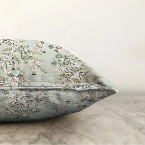 Zielona poszewka na poduszkę z domieszką bawełny Minimalist Cushion Covers Bloom, 55x55 cm
