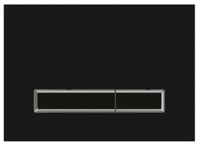 Przycisk spłukujący szklany czarny IPPO