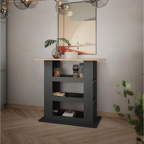 Stół barowy złoty dąb power/antracyt 110x65x106 repose