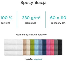 Ręcznik CLARYSSE ELEGANCE 60x110 cm piaskowy, 100% bawełna