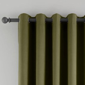 Zaciemniająca zasłona na drzwi termiczna w kolorze khaki 117x213 cm Wilson – Catherine Lansfield